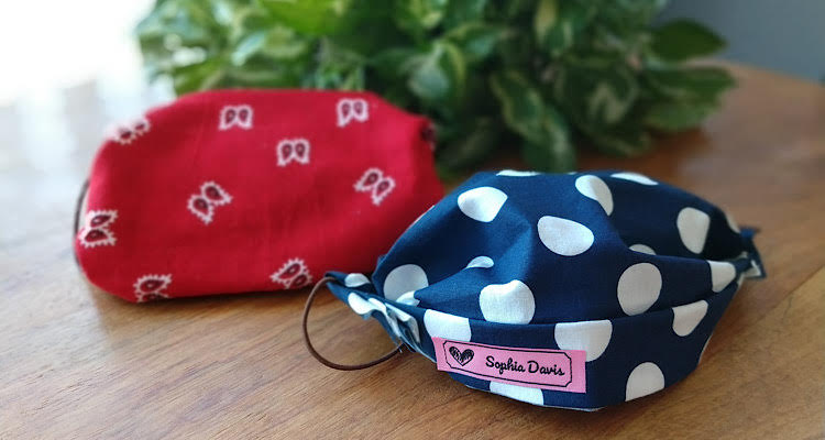 2 variaciones - Máscaras faciales de tela sin costura DIY